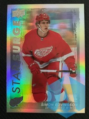2023-24 Upper Deck Series 1 Star Surge RC #SS-13 Simon Edvinsson Detroit Red Wings